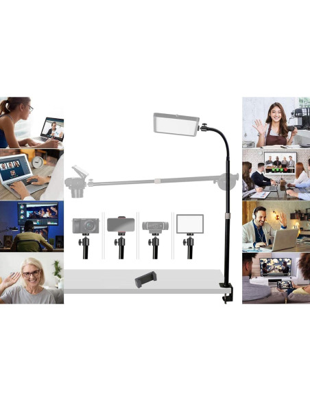 Soporte de Mesa Ajustable Etubby para Cámara y Teléfono 35-80cm