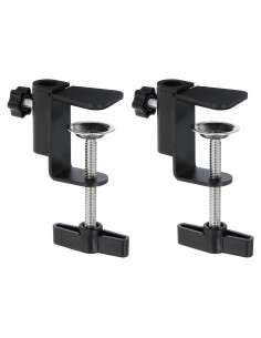 Abrazadera de Escritorio PATIKIL 2 Pcs Ajustable Negro