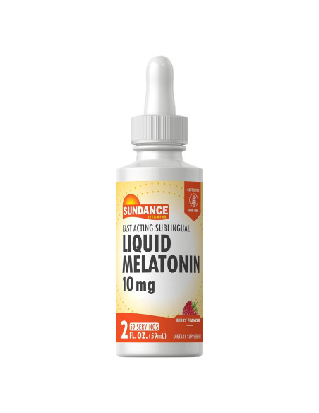 Melatonina Líquido Sublingual 10mg Sundance 59ml Sabor Baya