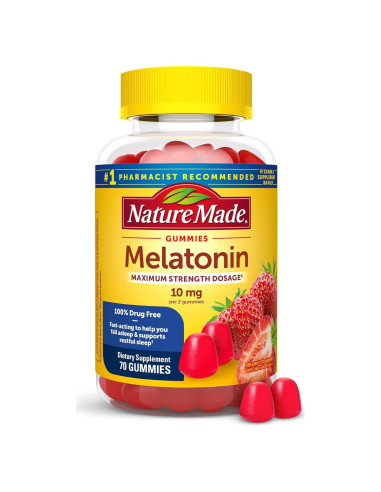 Gominolas de Melatonina 10mg Nature Made - 70 Unidades