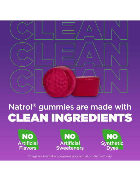 Gomitas de Melatonina Natrol 10mg 80 unidades Sabor Arándano Gomitas de Melatonina Natrol 10mg 80 unidades Sabor Arándano