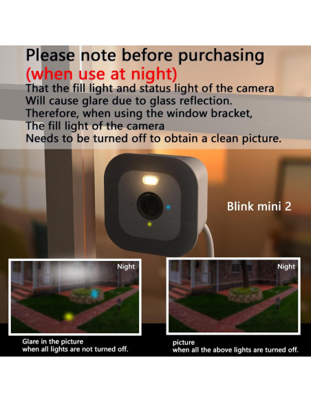 Soporte de Ventana Oudishen para Blink Mini 2 y Mini - Vigilancia Interior