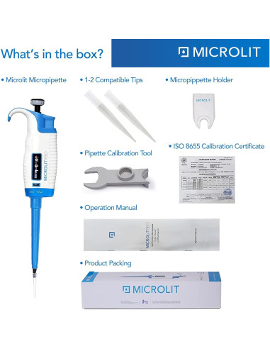 Micropipeta Microlit RV-10 0.5-10 l Un Solo Canal