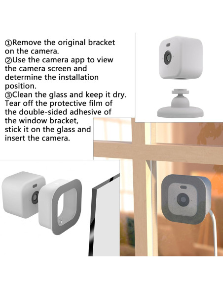 Soporte de Ventana Oudishen para Blink Mini 2 y Mini - Vigilancia Interior