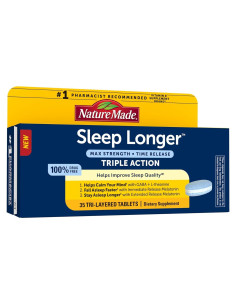 Nature Made Sleep Longer Melatonina 10mg 35 Tabletas Liberación Prolongada