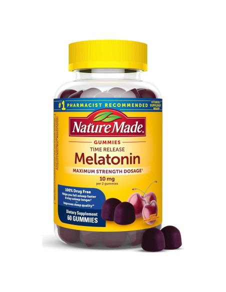 Gominolas de Melatonina Nature Made 10mg Liberación Prolongada 60u
