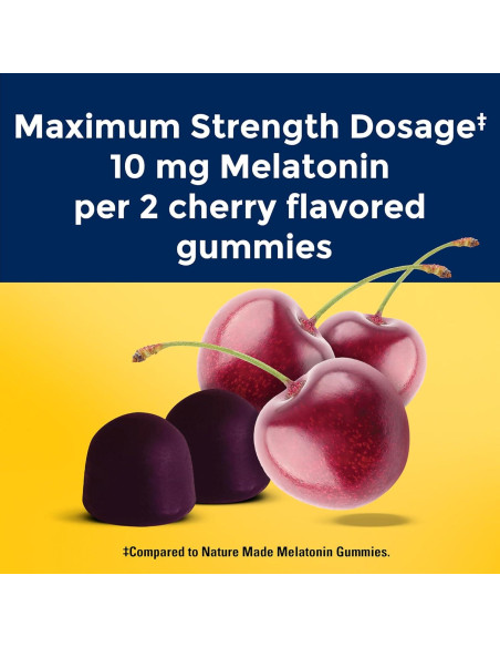 Gominolas de Melatonina Nature Made 10mg Liberación Prolongada 60u