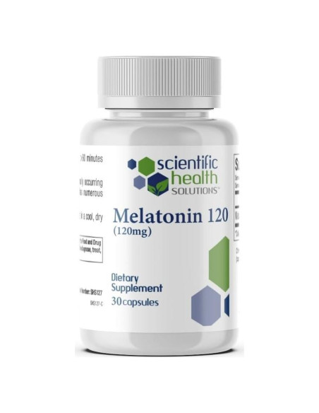 Melatonina 120mg Vegana en Cápsulas - Soluciones de Salud Científica