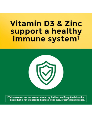 Suplemento de Magnesio Nature Made con Vitamina D3 y Zinc, 60 Cápsulas