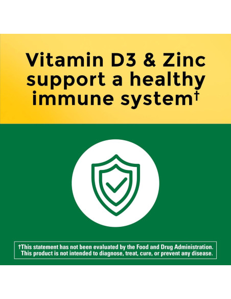 Suplemento de Magnesio Nature Made con Vitamina D3 y Zinc, 60 Cápsulas