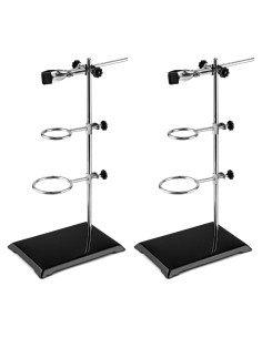 QWORK Soporte de Laboratorio 2 Piezas Acero 40,64 cm