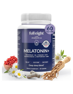 Suplemento de Melatonina+ Full Eight 10mg 60 Cápsulas