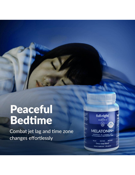 Suplemento de Melatonina+ Full Eight 10mg 60 Cápsulas