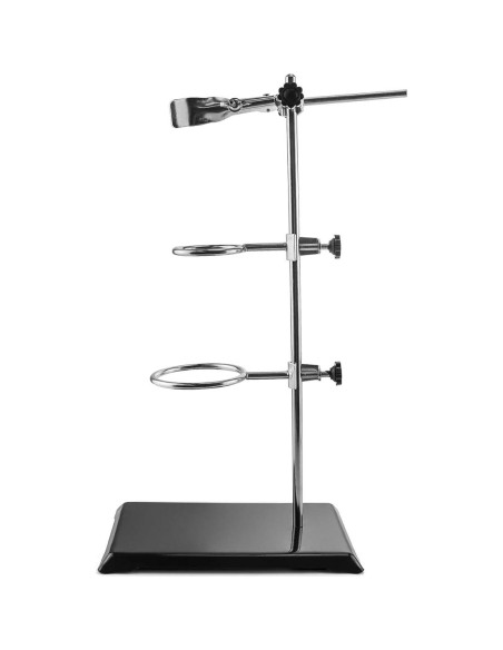 QWORK Soporte de Laboratorio 2 Piezas Acero 40,64 cm