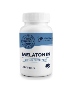 Melatonina Vimergy 5mg - Suplemento Vegano para Dormir 120 Cápsulas