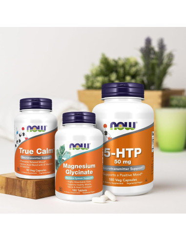 Suplemento 5-HTP NOW Foods 50 mg 180 Cápsulas Veganas