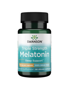 Melatonina Triple Fuerza Swanson 10mg - 60 Cápsulas