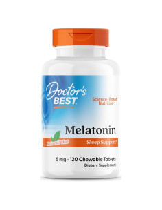 Melatonina Masticable Doctor's Best 120 Tabletas 45g Vegano