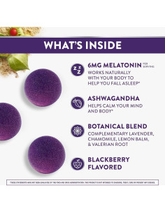 Gominolas ZzzQuil PURE Zzzs 6mg Melatonina y Ashwagandha 2