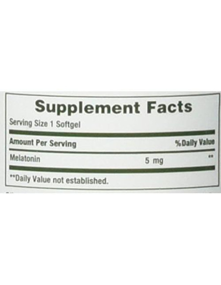 Melatonina Nature's Bounty 5mg 90 geles blandos para dormir