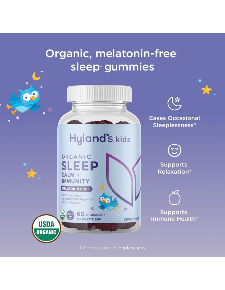 Gomitas Orgánicas para Sueño Hyland's Kids 60 Unidades Sin Melatonina