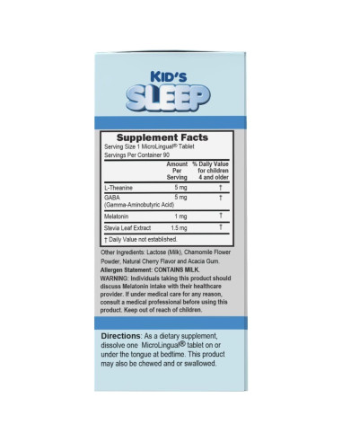 Melts de Sueño Limpio para Niños Superior Source - 90 Tabletas