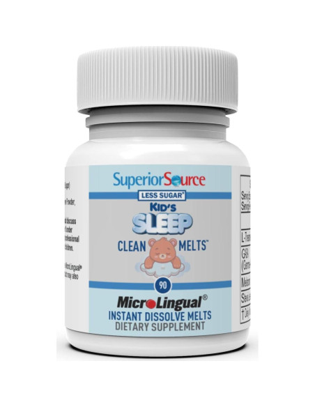 Melts de Sueño Limpio para Niños Superior Source - 90 Tabletas Melts de Sueño Limpio para Niños Superior Source - 90 Tabletas