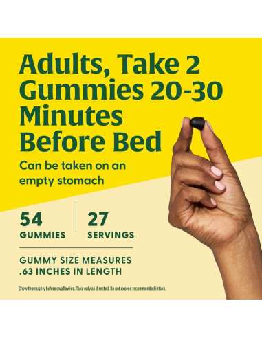 Gominolas de Melatonina MegaFood 3mg - Sabor Baya 54 Unidades