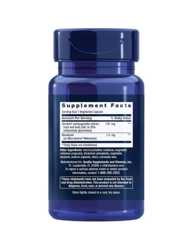 Suplemento de Sueño Life Extension 30 Cápsulas Vegetales