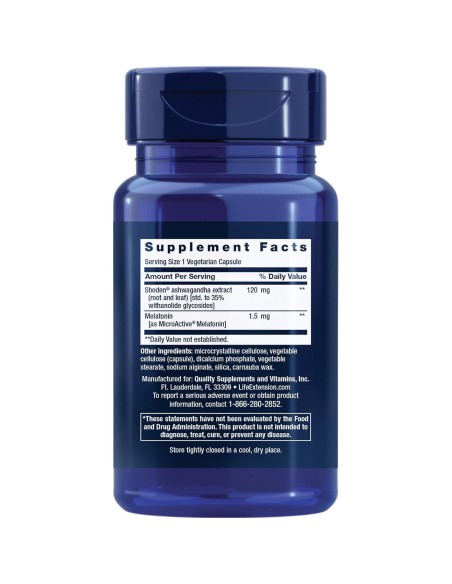 Suplemento de Sueño Life Extension 30 Cápsulas Vegetales