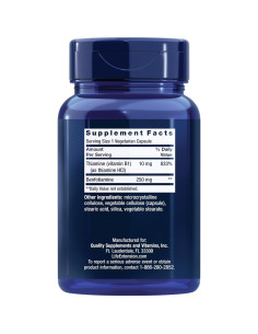 Life Extension Mega Benfotiamina 250 mg - 120 Cápsulas 2