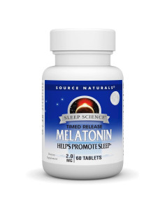 Melatonina Source Naturals 2 mg - 60 Tabletas Liberación Prolongada