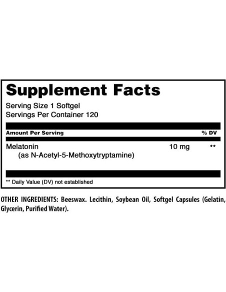 Suplemento de Melatonina Fórmulas Asombrosas 10 Mg 120 Gelatinas Suplemento de Melatonina Fórmulas Asombrosas 10 Mg 120 Gelatinas