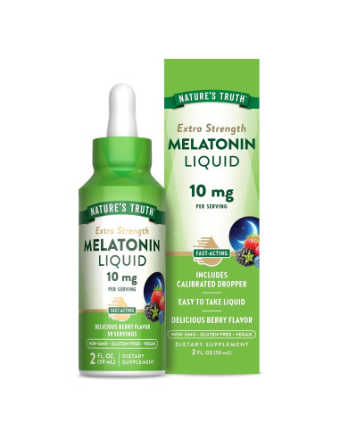 Melatonina Líquida 10 mg Verdad de la Naturaleza 59 ml Sabor Baya