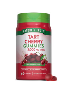 Gomitas Veganas de Cereza Ácida La Verdad de la Naturaleza 2000mg 60 Unidades