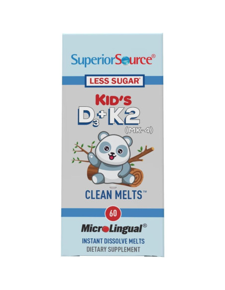 Multivitamínico Infantil D3 y K2 Superior Source - 60 Tabletas Multivitamínico Infantil D3 y K2 Superior Source - 60 Tabletas