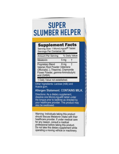 Suplemento de Melatonina Superior Source 90 Tabletas Disolventes