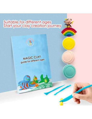 Kit de Arcilla que Seca al Aire ESSENSON 24 Colores DIY