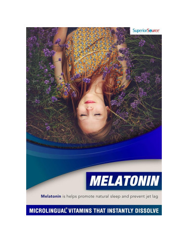 Suplemento de Melatonina Superior Source 90 Tabletas Disolventes