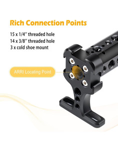 Empuñadura Ajustable Universal Zeadio para Cámara con Montura Fría 2
