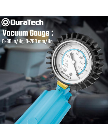 Kit de purga de frenos DURATECH 2 en 1 con manómetro