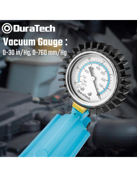 Kit de purga de frenos DURATECH 2 en 1 con manómetro