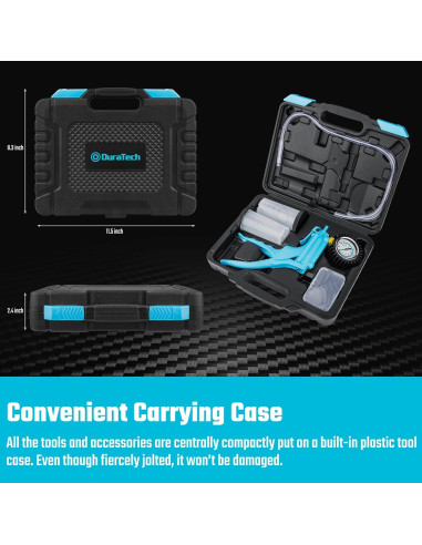 Kit de purga de frenos DURATECH 2 en 1 con manómetro