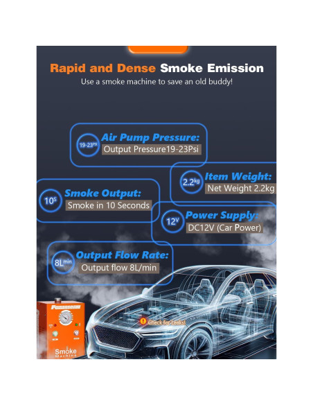 Máquina de Humo PowerScale M2 para Detección de Fugas