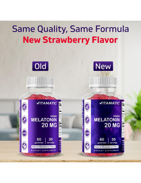 Gomitas de Melatonina Vitamatic 20mg Veganas - 60 Unidades Gomitas de Melatonina Vitamatic 20mg Veganas - 60 Unidades