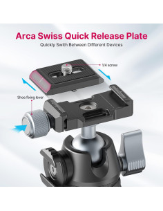 Trípode Mini ULANZI MT-47 de Aluminio 2kg 37.2cm para DSLR 2