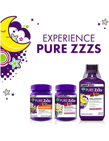 Gominolas VICKS PURE Zzzs Kidz 60u Melatonina 1mg + Zinc