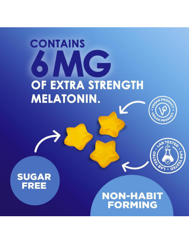 Gomitas para Dormir Sin Azúcar Nature's Nutrition 120 Unidades 6 mg