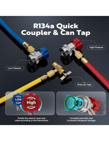 Bomba de Vacío VIVOHOME VH453 3.5 CFM con Manómetro