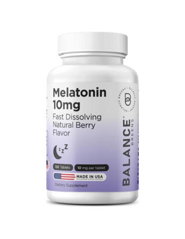 Suplemento de Melatonina 10mg Balance Breens - 120 Tabletas